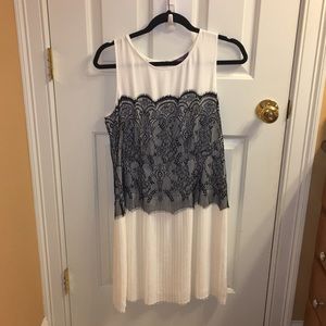 Pleated sheath dress